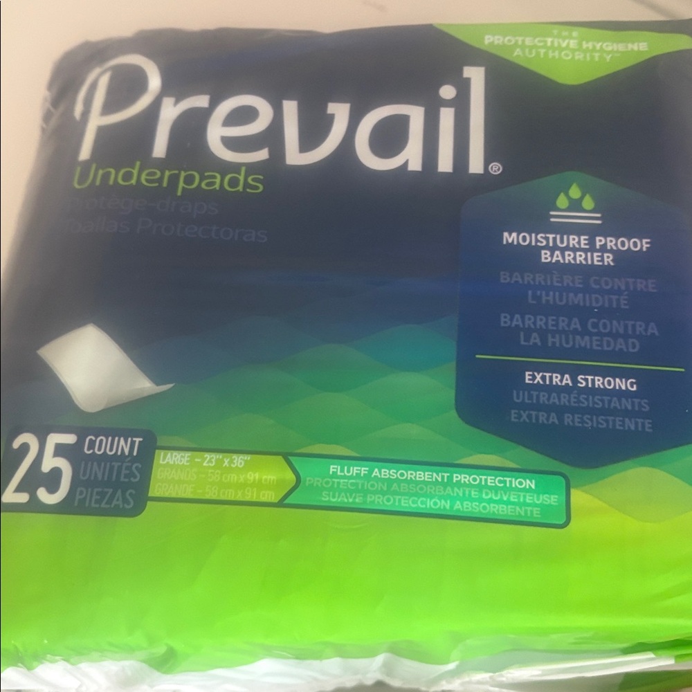 Prevail Underpads - Green and Blue